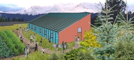 render cloud city farm